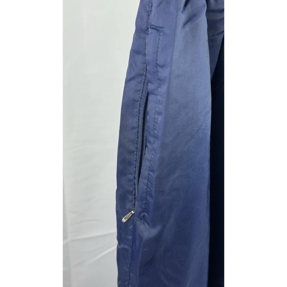 Adidas‎ Windbreaker Pants Navy Zip Ankle Lined Track Jogger Mens L